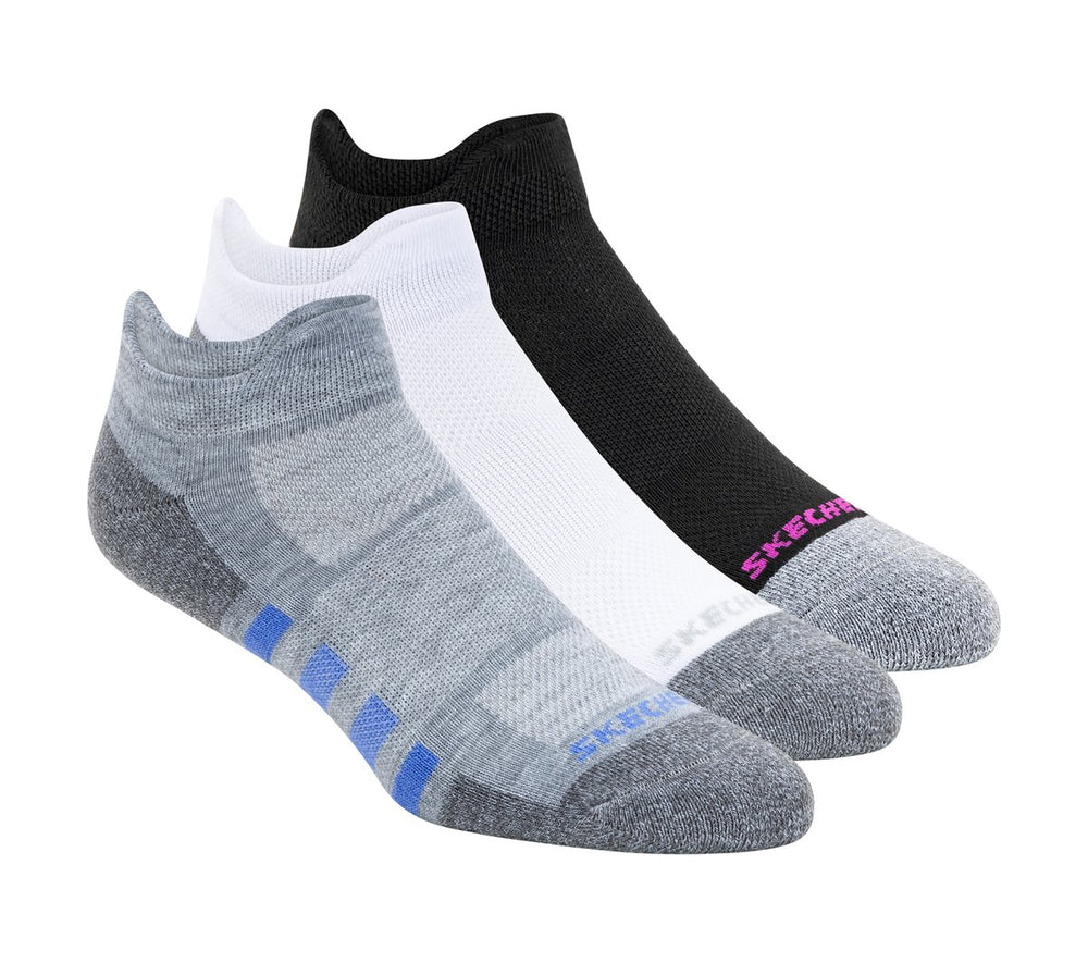 Skechers Outlet | Women|Clothing Work: Lowcut Heel Tab Socks - 3 Pack