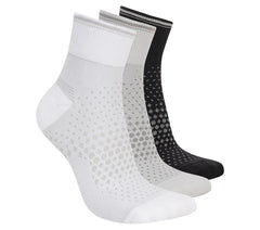 Skechers Online | Women|Clothing 3 Pack Women's Reflective Performance Quarter Socks