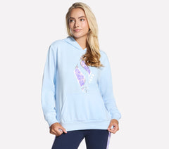 Skechers For sale | Women Floral Diamond Pullover Hoodie