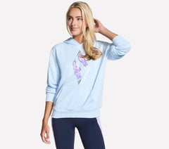 Skechers For sale | Women Floral Diamond Pullover Hoodie