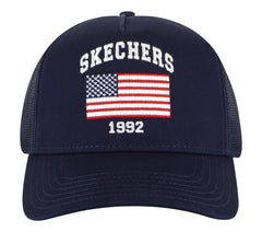 Skechers Outlet | Women|Men|Clothing Accessories USA Flag Trucker Hat