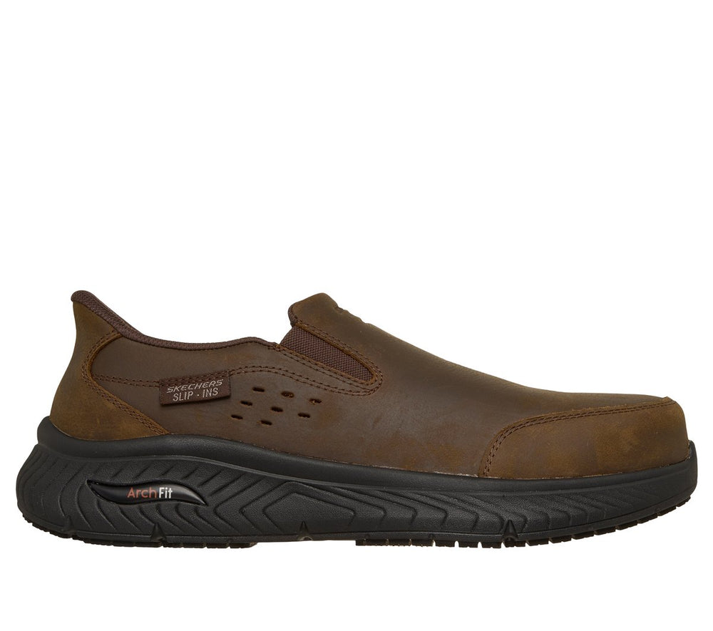 Skechers Sale | Men Slip-ins Work Slip-Resistant: Arch Fit Crosser