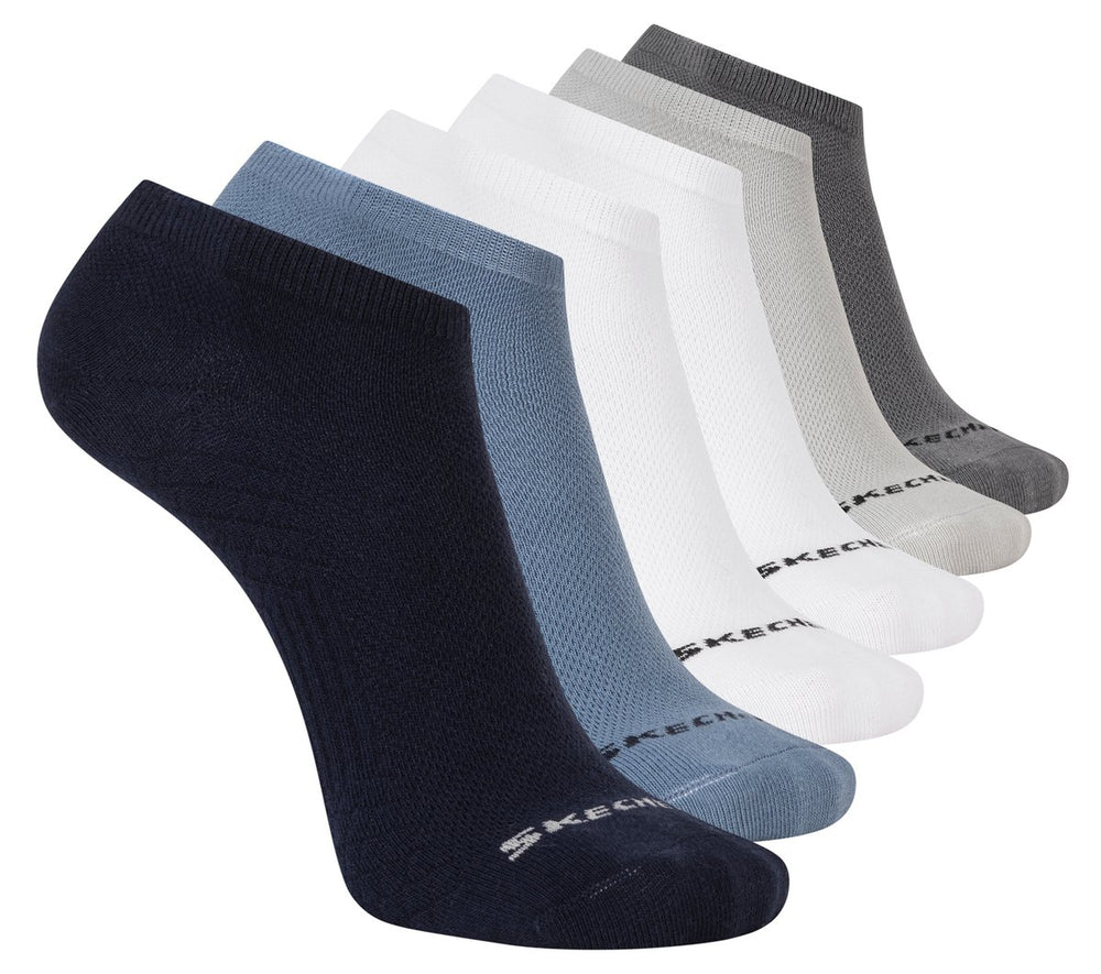 Skechers Outlet | Men|Clothing 6 Pack Men's Low Cut Texture Knit Socks