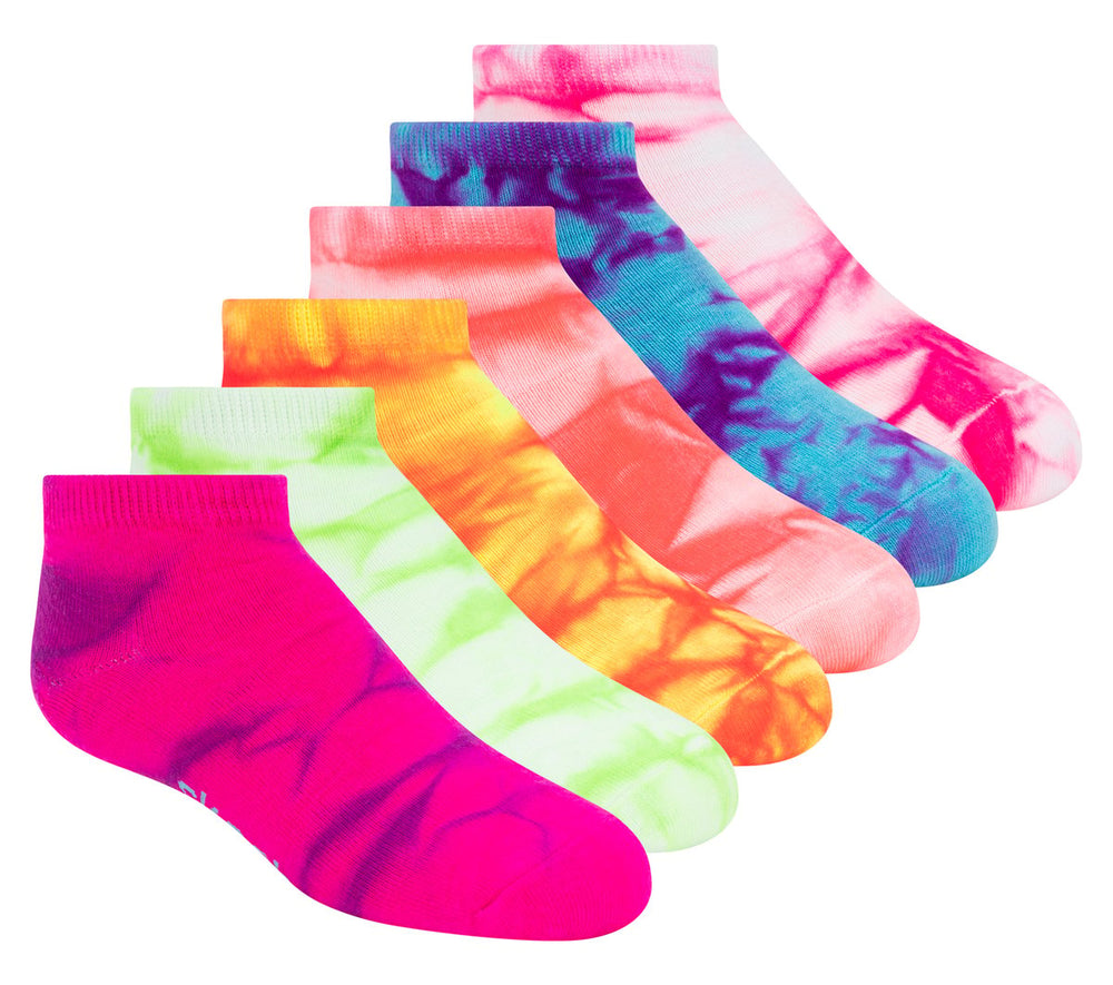 Skechers On sale | Kids|Clothing 6 Pack Girls' Tie Dye Fashion Socks