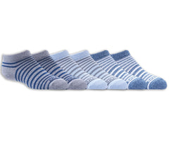 Skechers US | Kids|Clothing 6 Pack Striped No Show Socks
