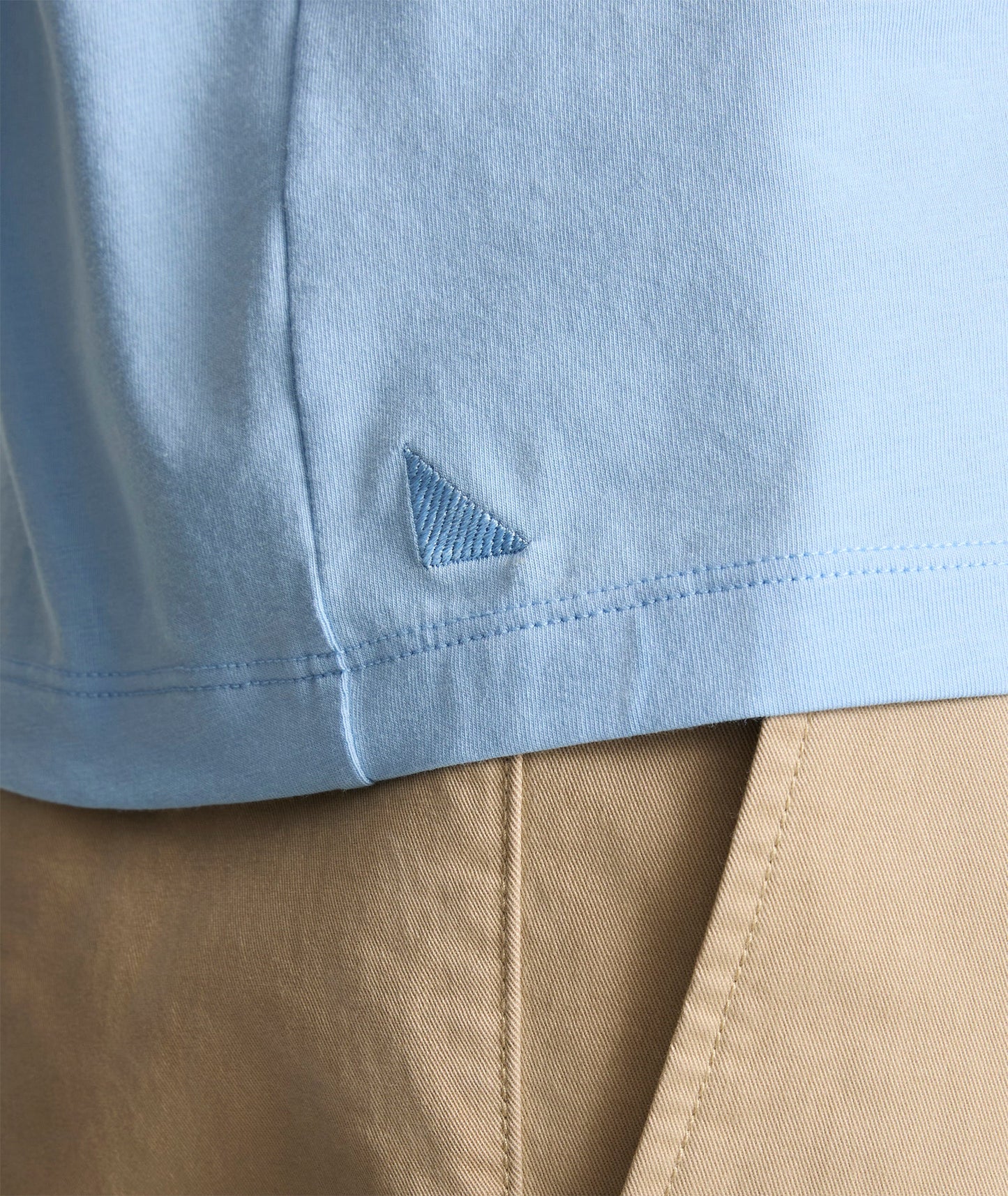 UNTUCKit EcoSoft™ Short-Sleeve Henley Light Blue