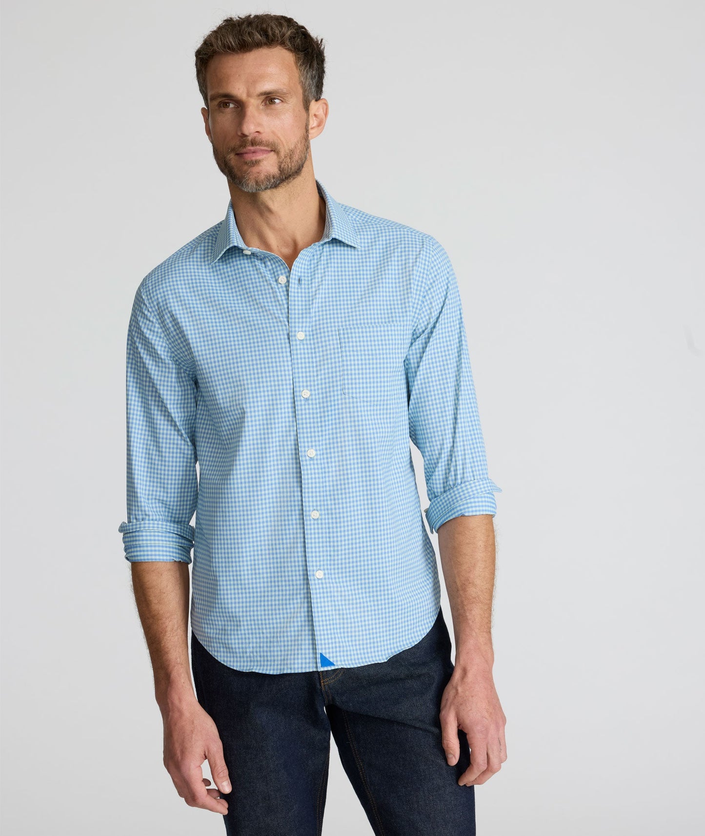 UNTUCKit Performance Starling Shirt Starling | Blue Gingham