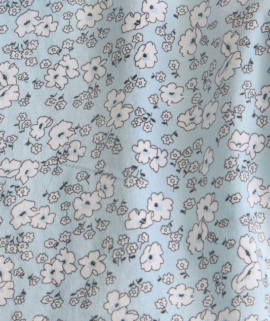 UNTUCKit Stretch Cotton Short-Sleeve Ashford Shirt Blue Floral Print | Fair Trade Certified™