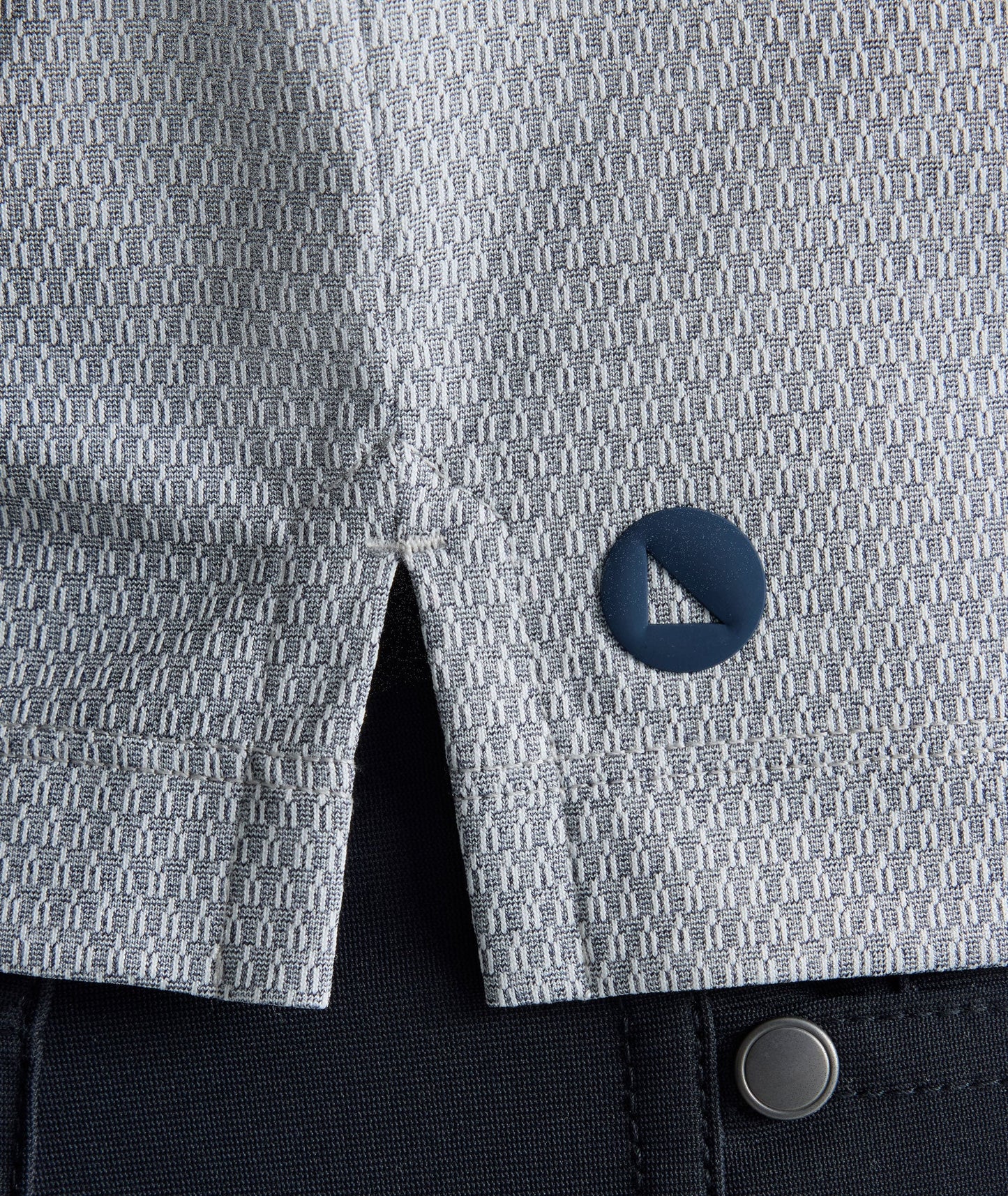 UNTUCKit Textured Performance Polo Gray