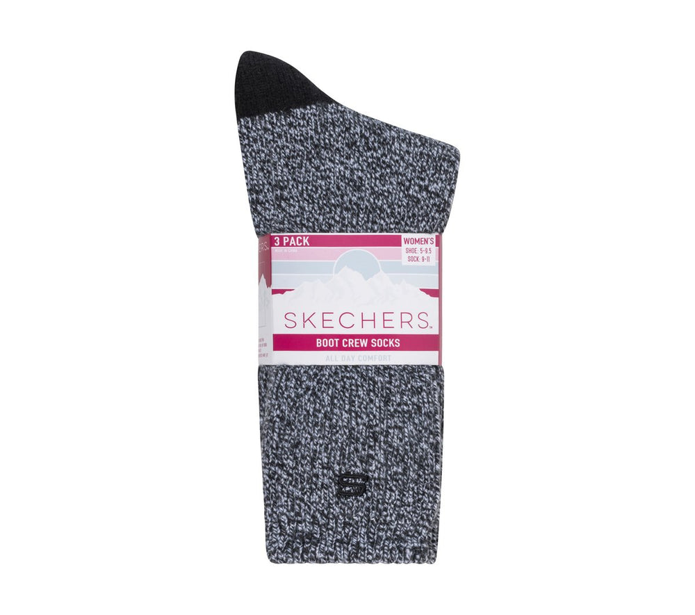 Skechers Outlet | Women|Clothing Super Soft Boot Crew Socks - 3 Pack