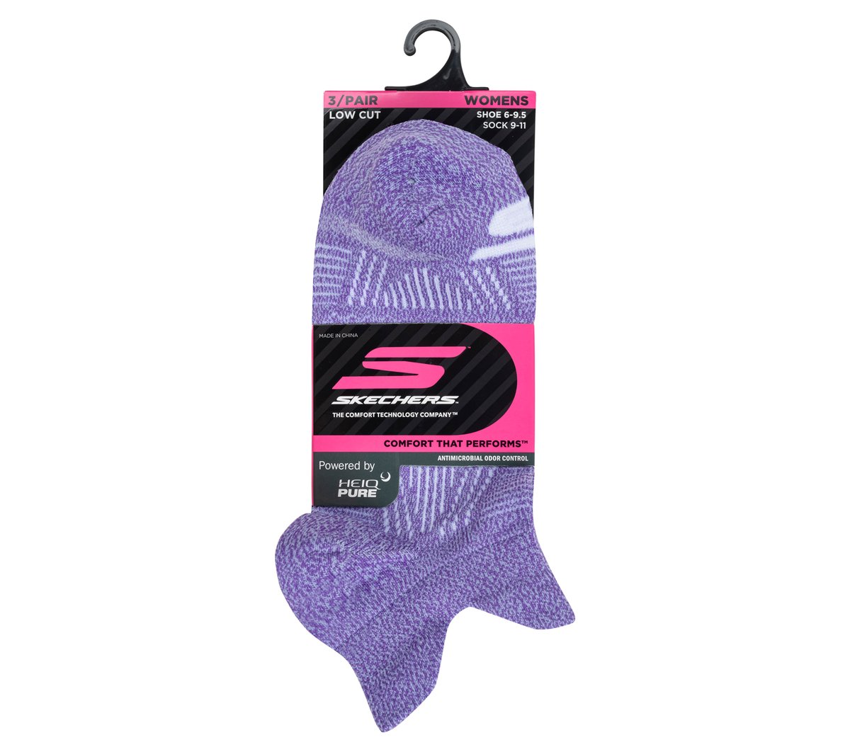 Skechers Online | Women|Clothing 3 Pack Women's Performance Low Cut Pattern Socks