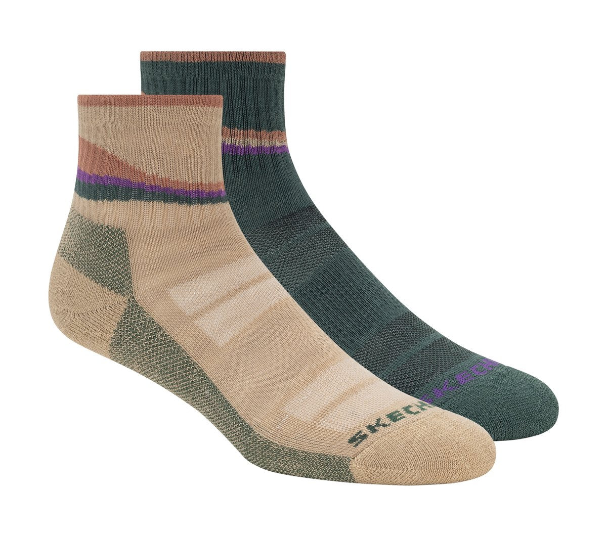 Skechers US | Women|Clothing 2 Pack Women's Trail Quarter Socks