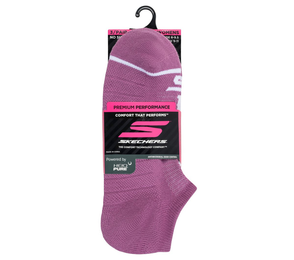 Skechers On sale | Women|Clothing 3 Pack Women's No Show Premium Basic Socks