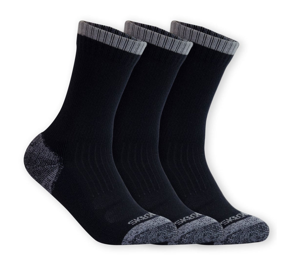 Skechers On sale | Women|Men|Clothing 3 Pack Half Terry Work Crew Socks