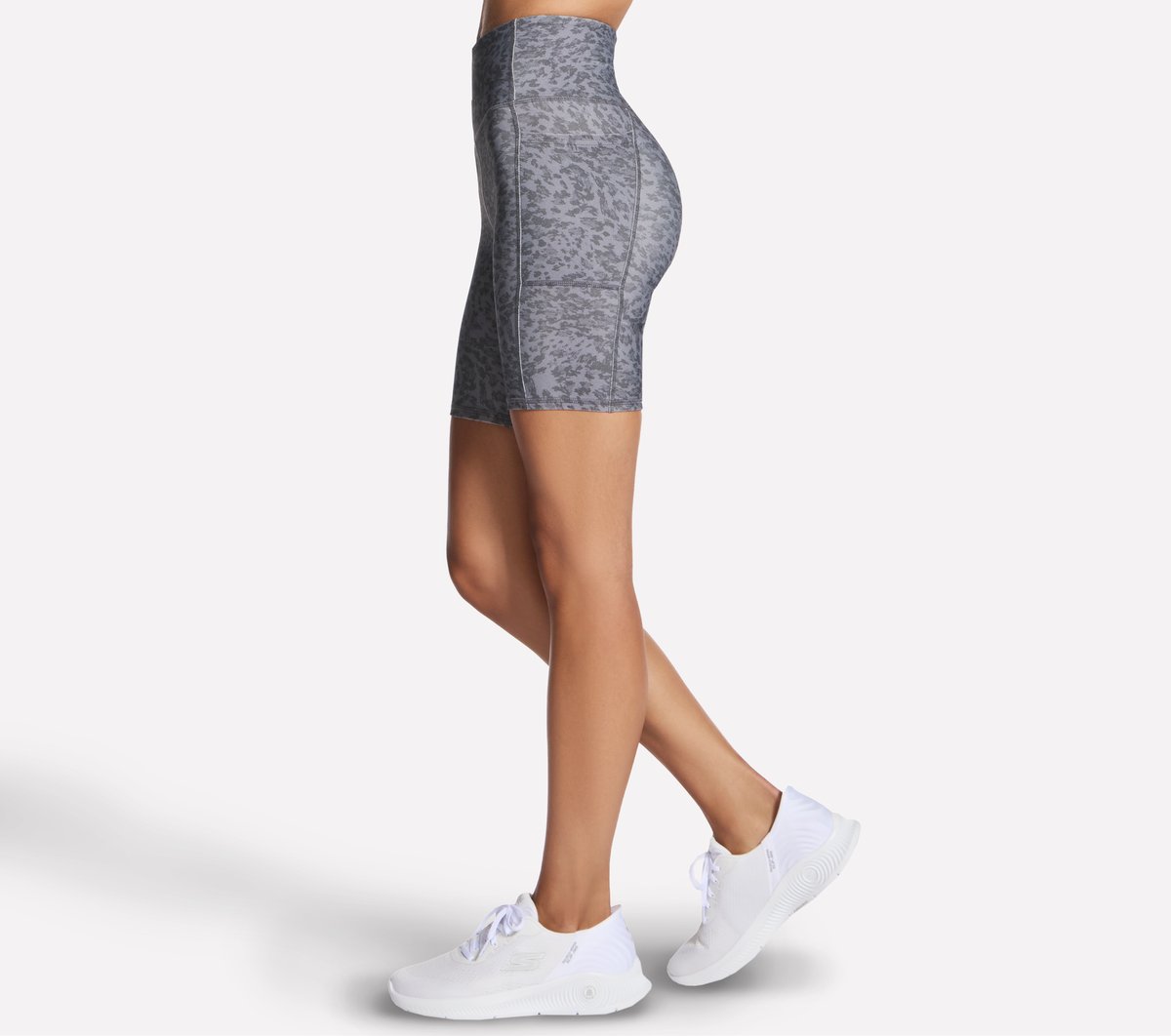 Skechers Outlet | Women GO FLEX Printed High Waisted 8 Inch Bike Short