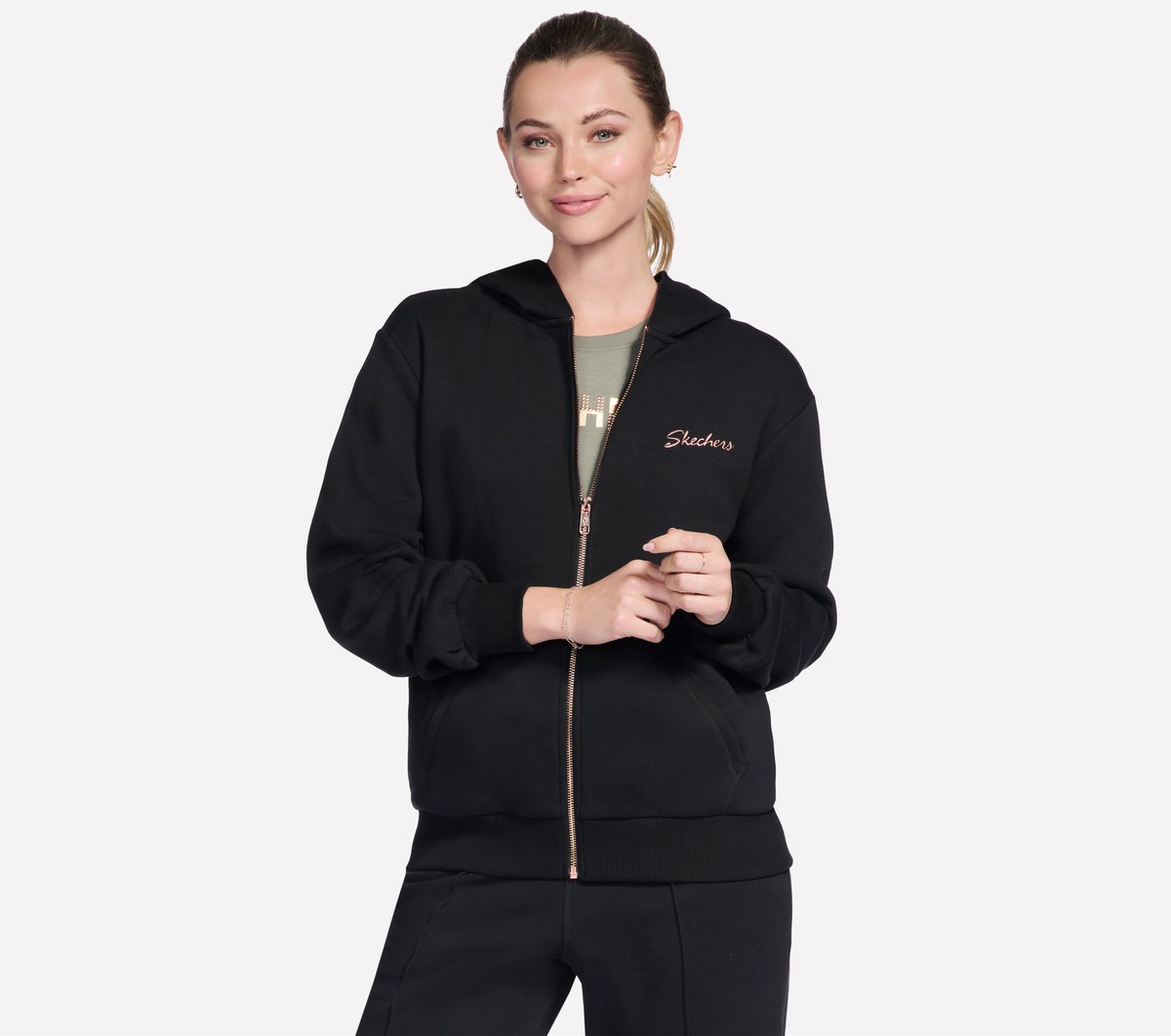 Skechers US | Women SKECH SWEATS Signature Full Zip Hoodie