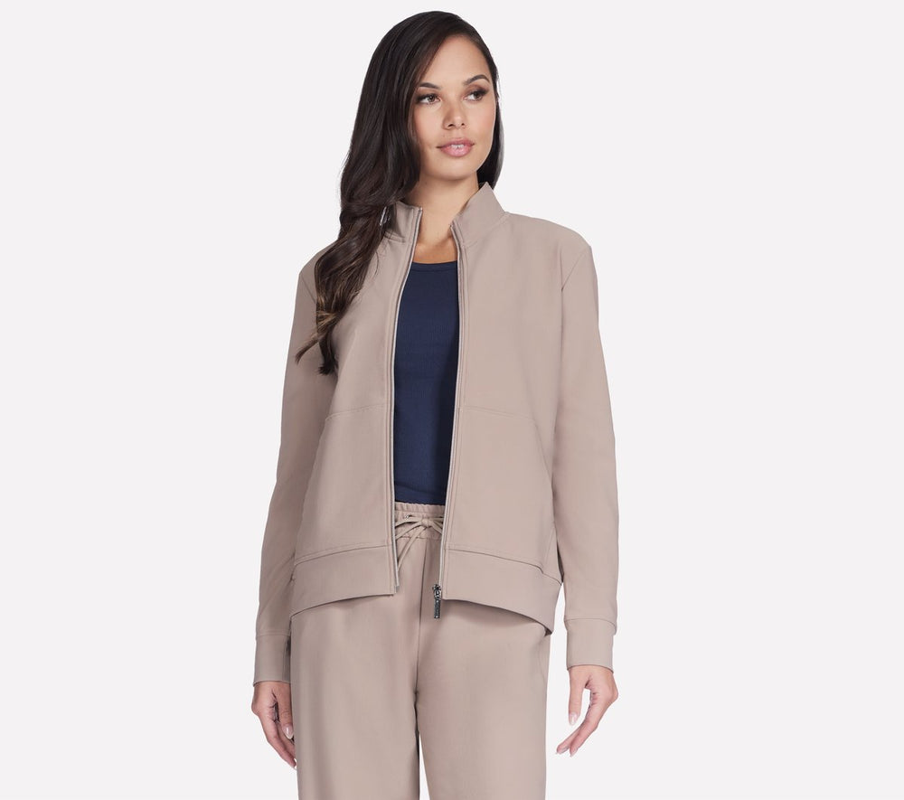 Skechers Online | Women GO Luxe Rib Everyday Full Zip Jacket