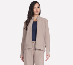 Skechers Online | Women GO Luxe Rib Everyday Full Zip Jacket