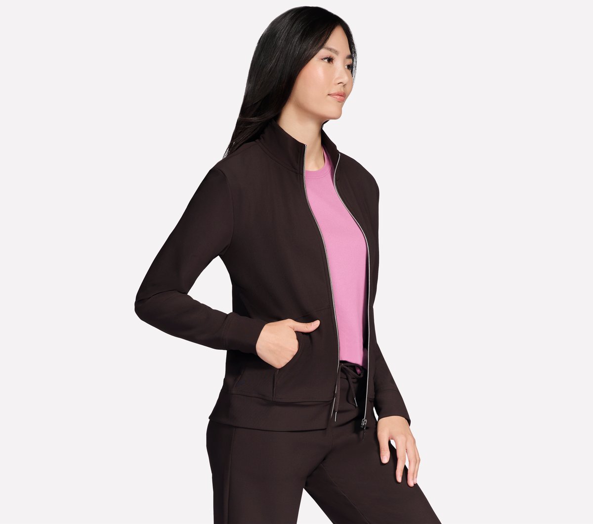 Skechers Sale | Women GO Luxe Rib Everyday Full Zip Jacket