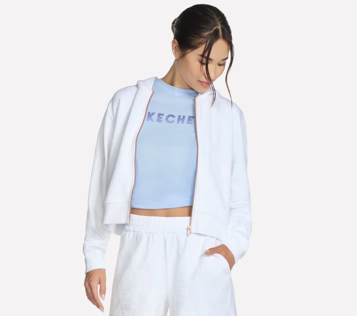 Skechers Online | Women GO WALK Everywhere Diamond Full Zip Jacket