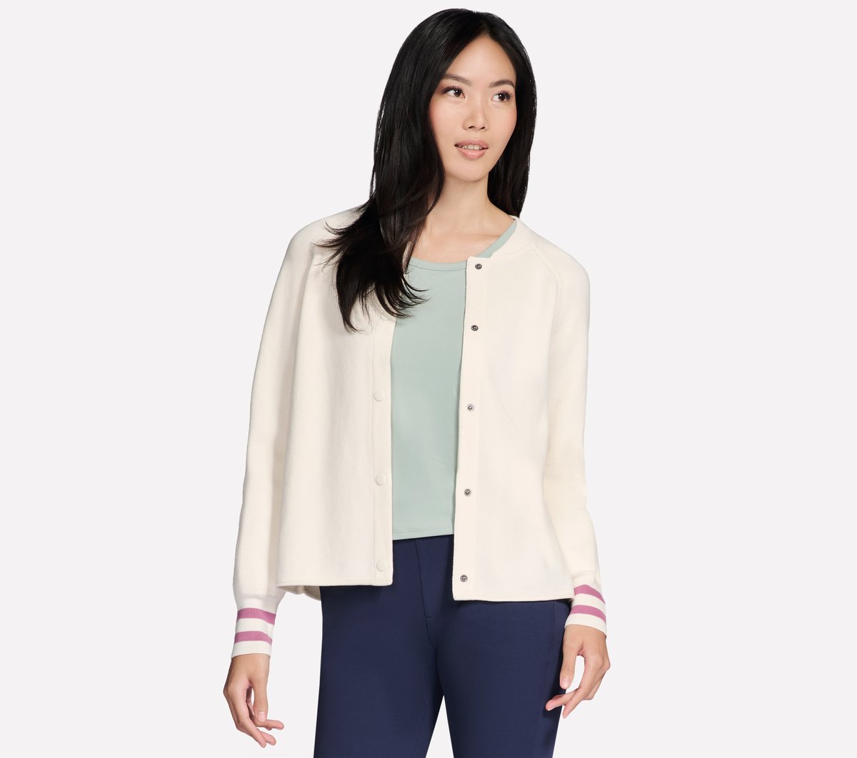 Skechers Online | Women GO WALK Reflection Sweater Bomber