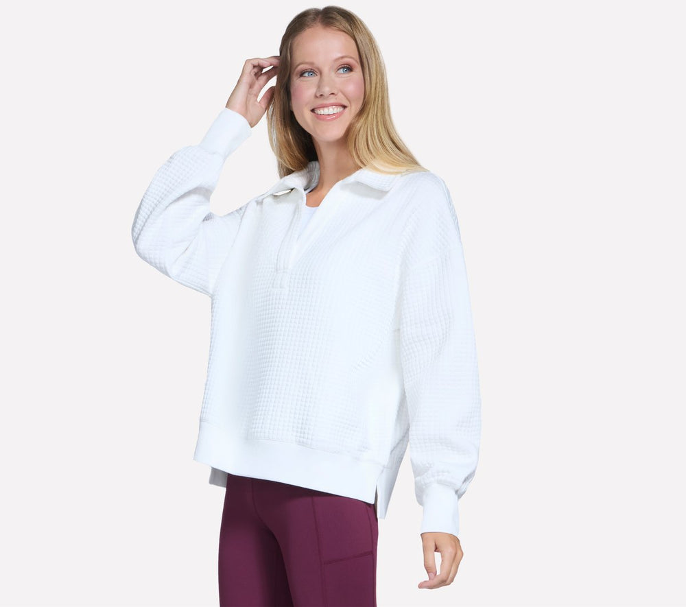 Skechers Sale | Women Downtown Cozy Fit Collared Long Sleeve