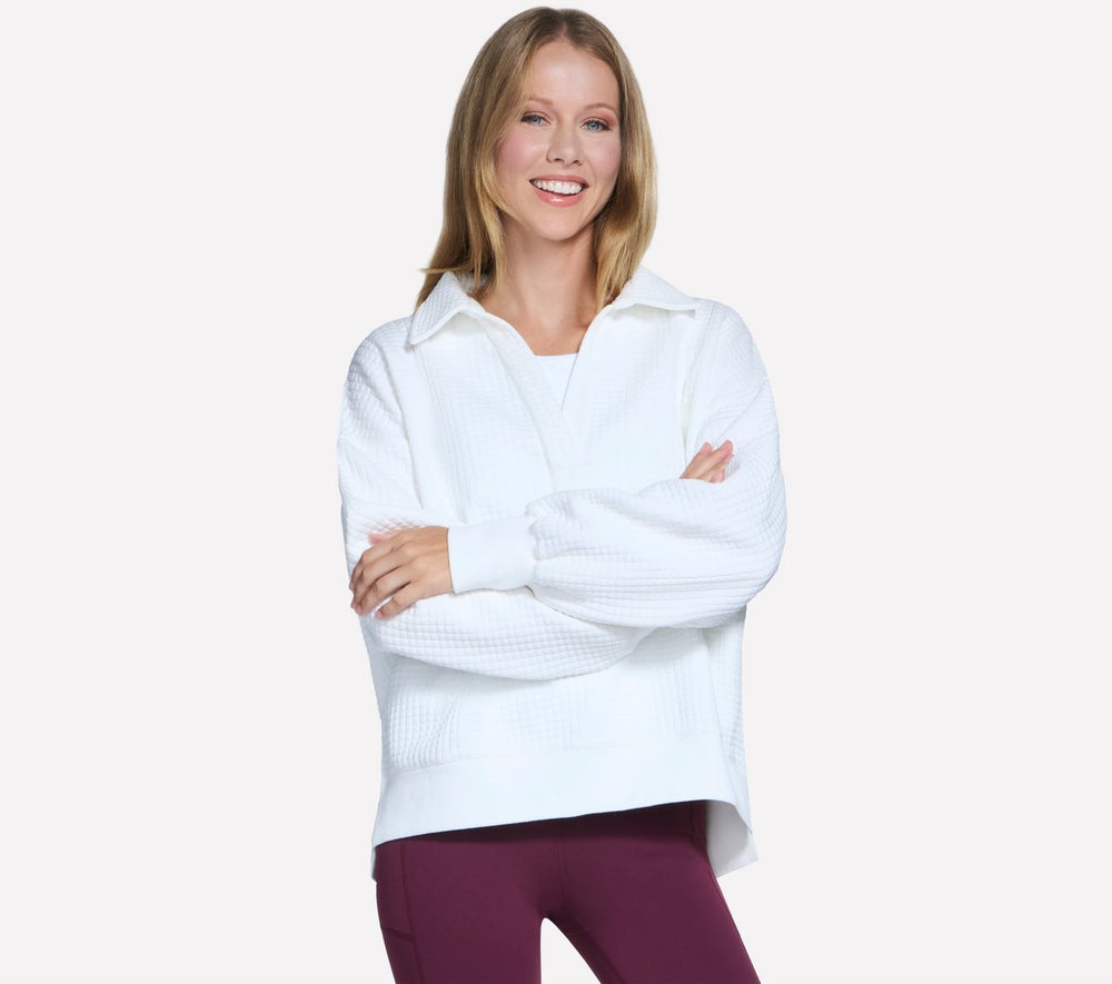 Skechers Sale | Women Downtown Cozy Fit Collared Long Sleeve