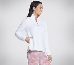 Skechers For sale | Women Soft Knit Ottoman 1/4 Zip