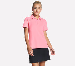 Skechers Sale | Women GO GOLF Short Sleeve Birdie Zip Front Polo