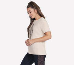 Skechers For sale | Women Diamond Cheetah Short Sleeve Tee