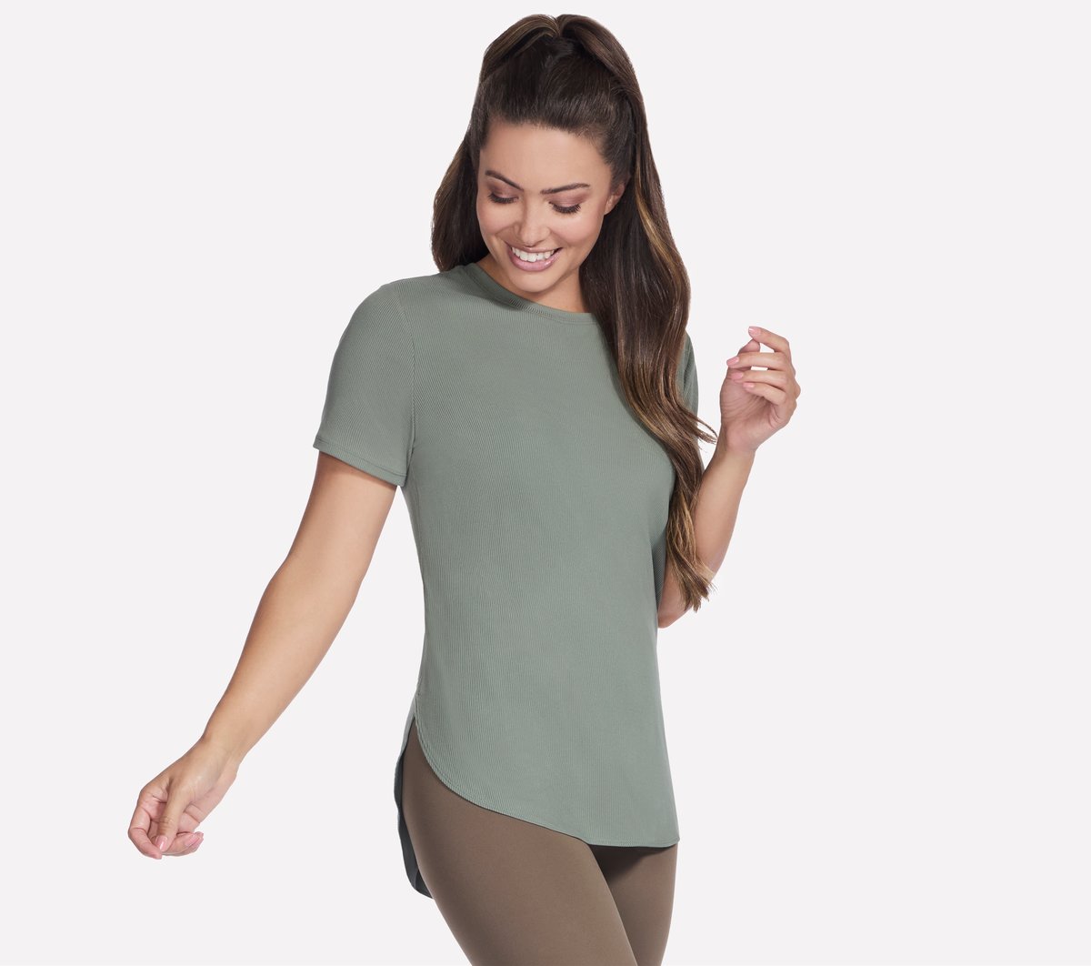 Skechers Online | Women GO WALK Luxe Rib Tunic Tee