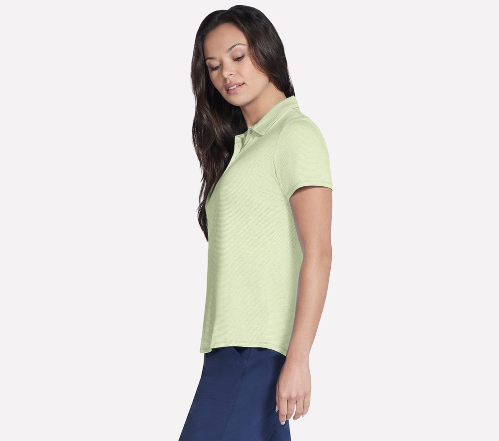 Skechers For sale | Women Short Sleeve On The Green Striped Polo