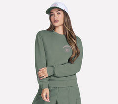 Skechers For sale | Women Collegiate Crest Crewneck