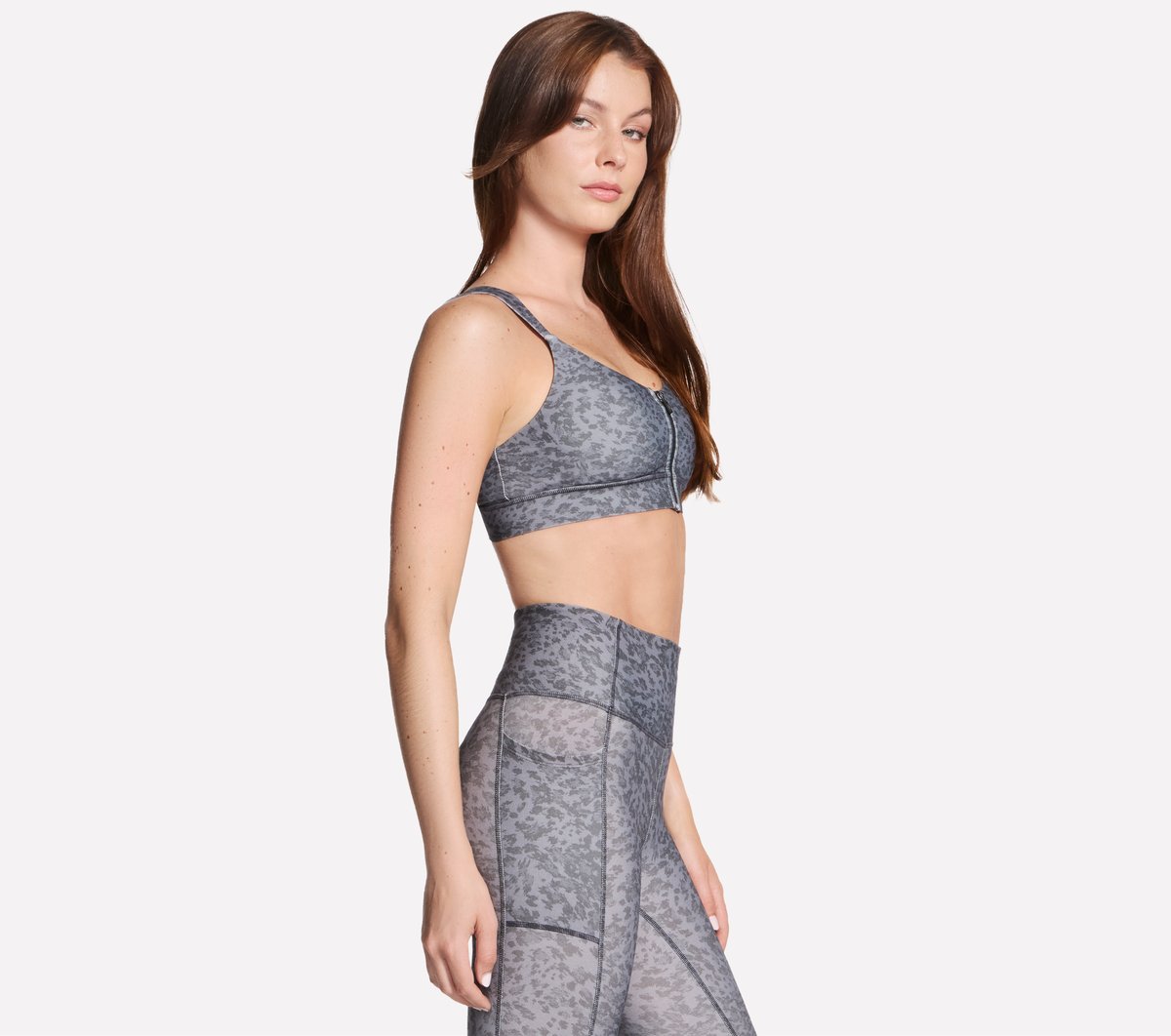 Skechers Discount | Women GO WALK Evolution Printed Zip Front Bra