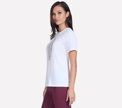 Skechers US | Women Floral Diamond Short Sleeve Tee