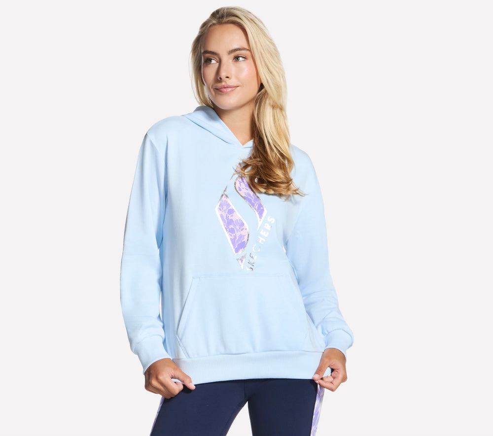 Skechers For sale | Women Floral Diamond Pullover Hoodie