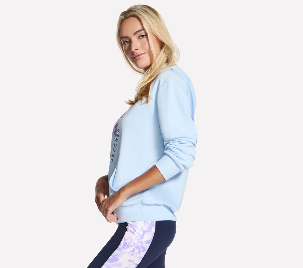 Skechers For sale | Women Floral Diamond Pullover Hoodie
