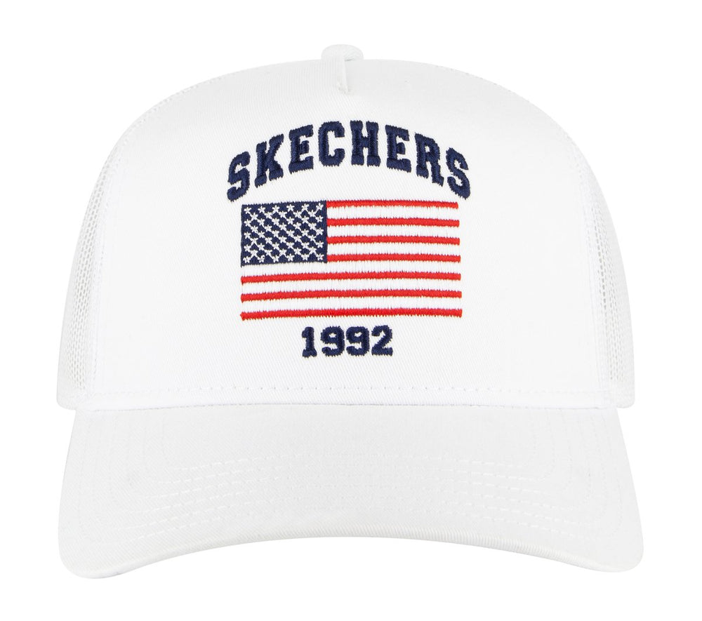 Skechers Sale | Women|Men|Clothing Accessories USA Flag Trucker Hat