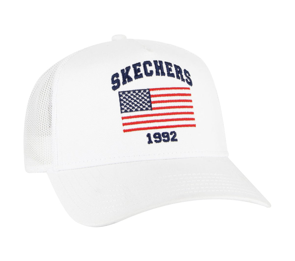 Skechers Sale | Women|Men|Clothing Accessories USA Flag Trucker Hat