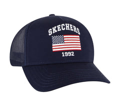 Skechers Outlet | Women|Men|Clothing Accessories USA Flag Trucker Hat