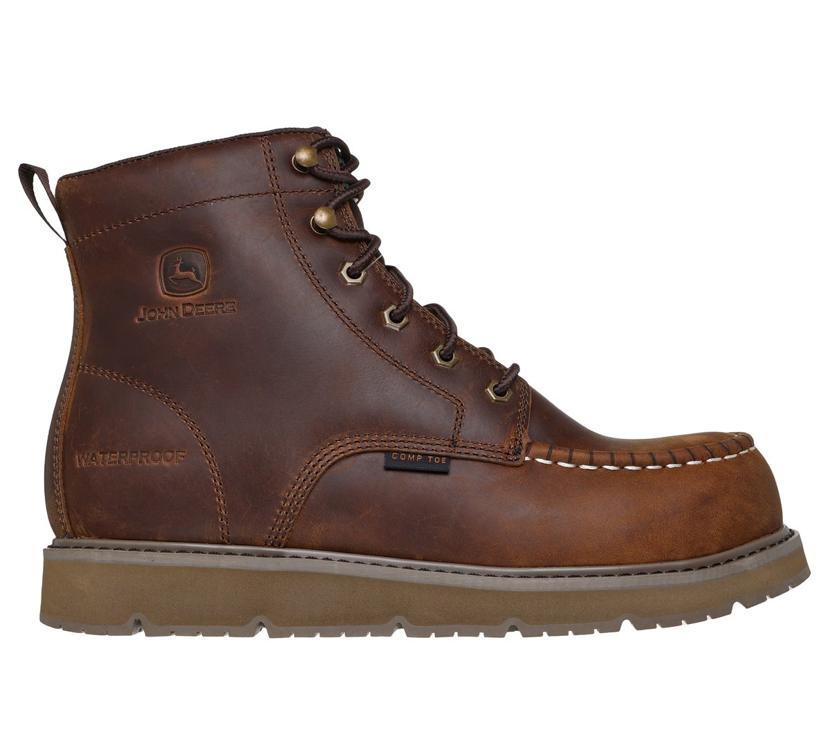 Skechers Discount | Men John Deere Waterproof: Flex-Wedge Ranger - Wild Yew
