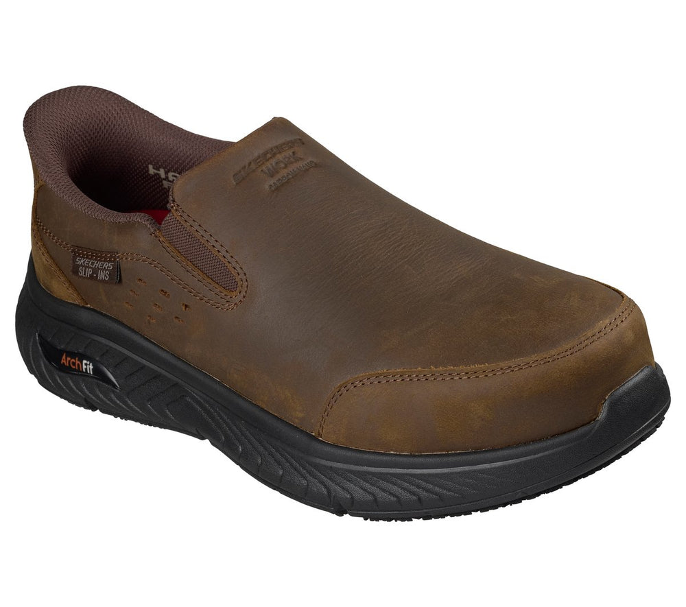 Skechers Sale | Men Slip-ins Work Slip-Resistant: Arch Fit Crosser