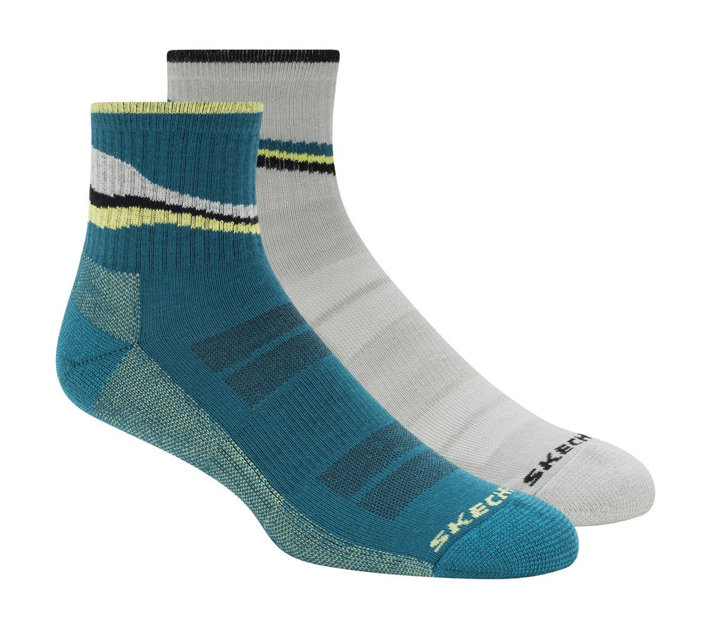 Skechers Online | Men|Clothing 2 Pack Men's Quarter Trail Socks