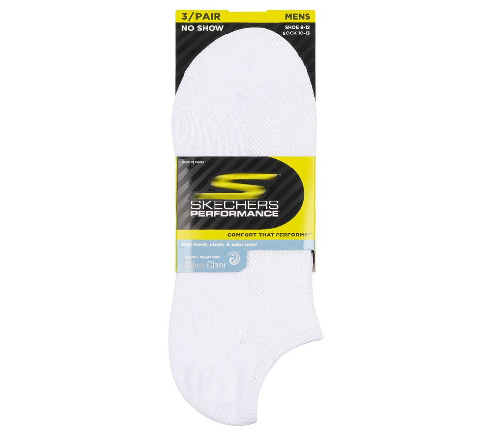 Skechers Online | Men|Clothing 3 Pack No Show Stretch Socks
