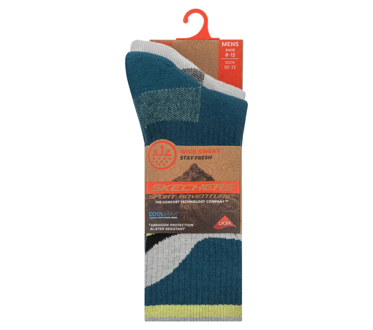 Skechers Sale | Men|Clothing 2 Pack Men's Crew Trail Socks