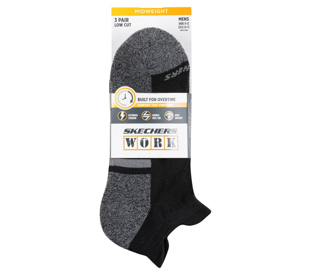Skechers For sale | Men|Clothing Lowcut Heel Tab Work Socks - 3 Pack