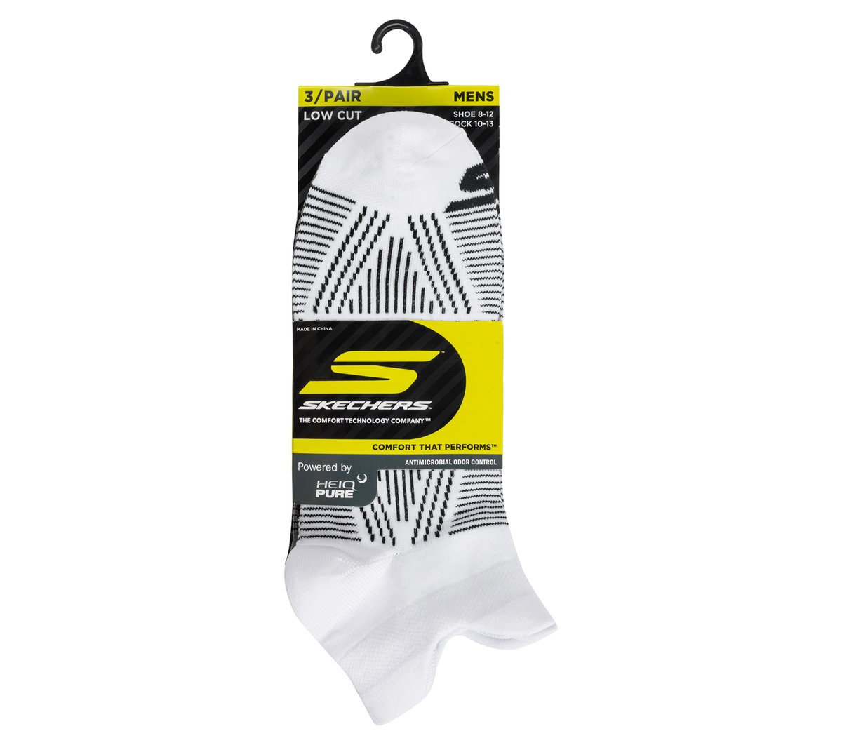 Skechers US | Men|Clothing 3 Pack Men's Performance Low Cut Pattern Socks