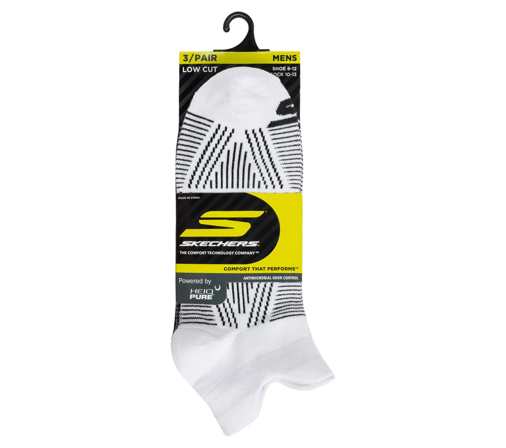Skechers US | Men|Clothing 3 Pack Men's Performance Low Cut Pattern Socks