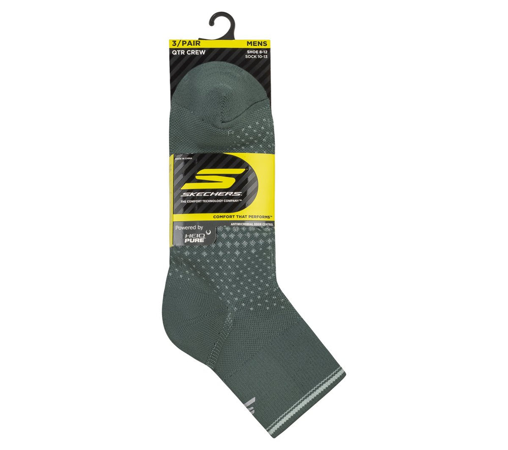 Skechers US | Men|Clothing 3 Pack Men's Performance Running Quarter Socks