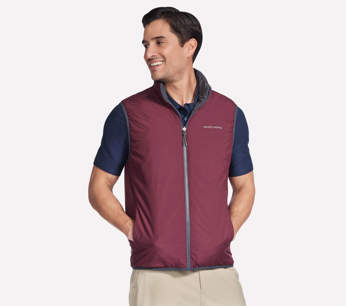 Skechers Online | Men GO SHIELD Cozy Fit Altitude Reversible Vest